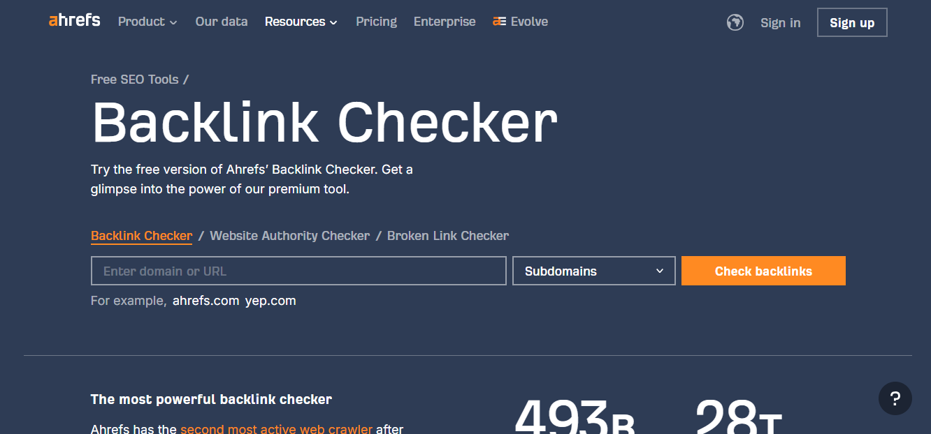 ahrefs tool