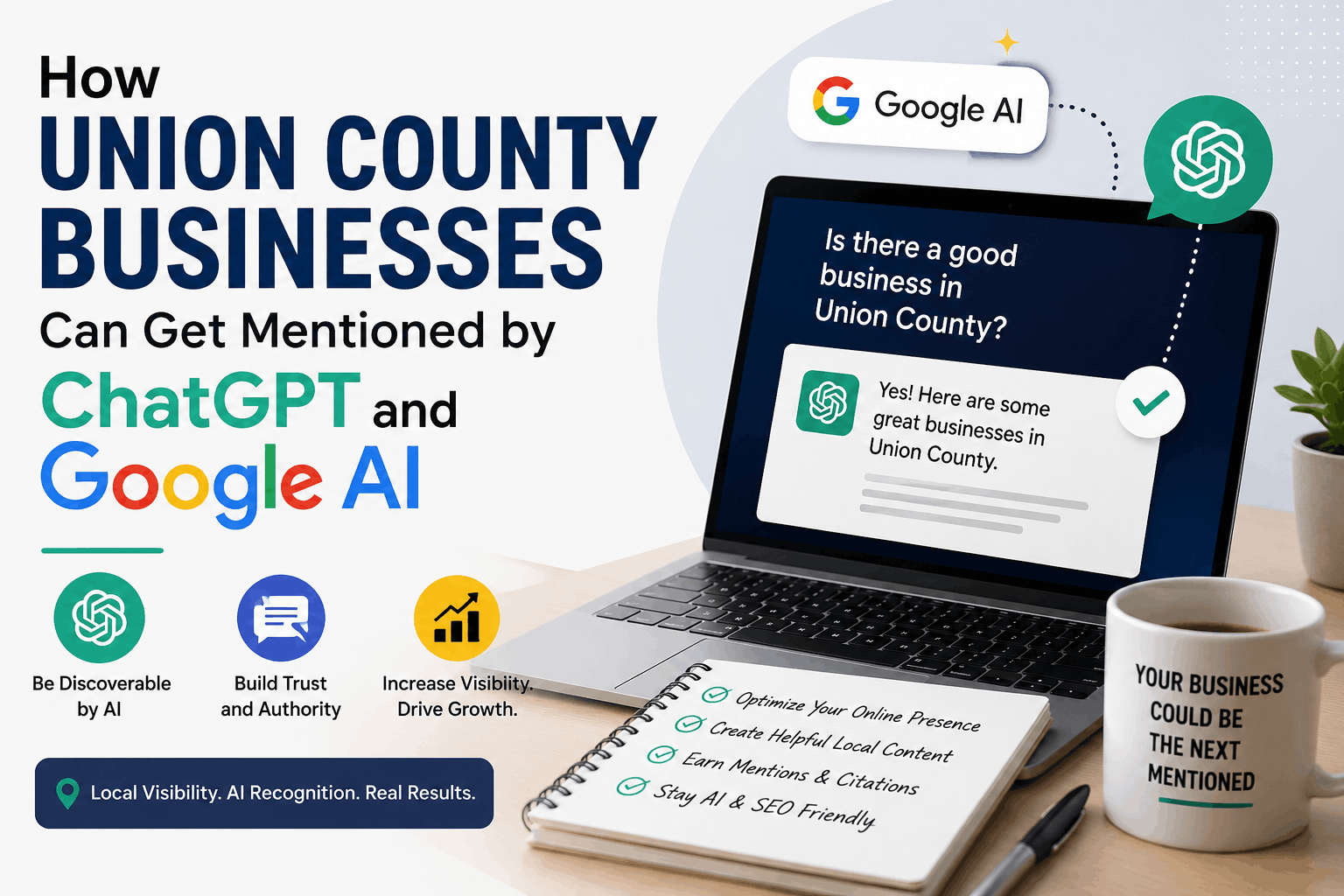 How Union County Businesses Can Get Mentioned by ChatGPT and Google AI